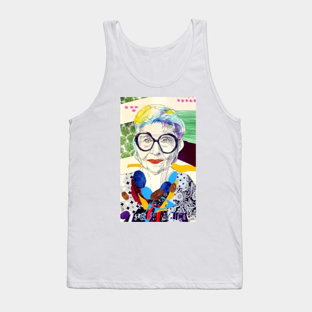 Iris Apfel fanart Tank Top by VenyGret